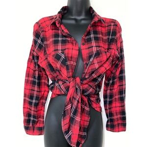 Red and Black plaid shirt
